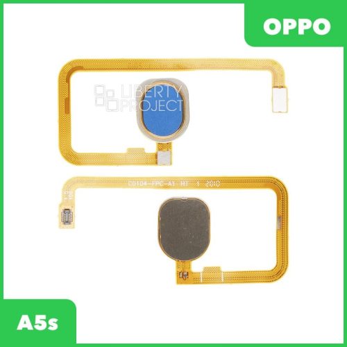 Шлейф OPPO A5s (CPH1909) сканер отпечатка пальцев (голубой)