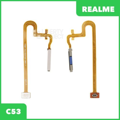Шлейф Realme C53 (RMX3760) сканер отпечатка пальцев (золотистый)