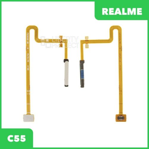Шлейф Realme C55 (RMX3710) сканер отпечатка пальцев (золотистый)