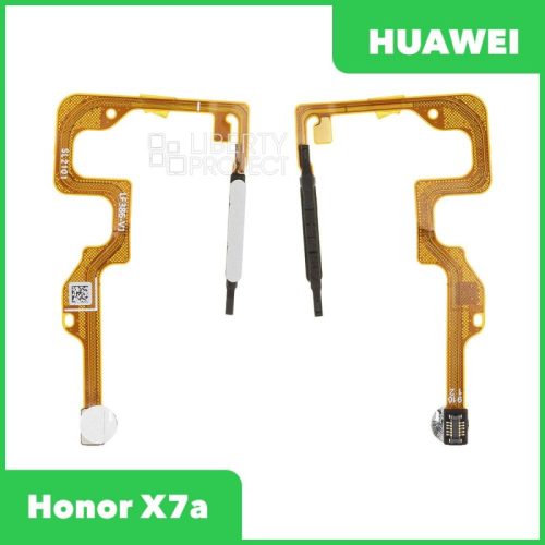 Шлейф Huawei Honor X7a (RKY-LX1) сканер отпечатка пальцев (серебристый)