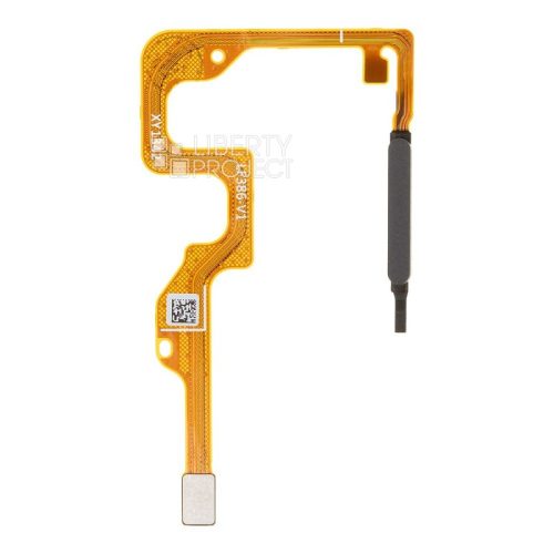Шлейф Huawei Honor X7a (RKY-LX1) сканер отпечатка пальцев (черный)