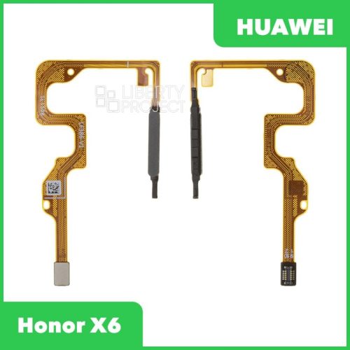 Шлейф Huawei Honor X6 (VNE-LX1) сканер отпечатка пальцев (черный)