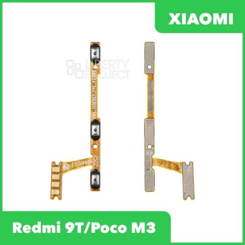 Шлейф кнопки включения для Xiaomi Redmi 9T (M2010J19SG/Y)/Poco M3 (M2010J19CG)
