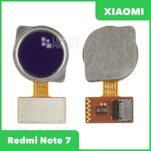 Шлейф Xiaomi Redmi Note 7 (M1901F7G) сканер отпечатка пальцев (синий)