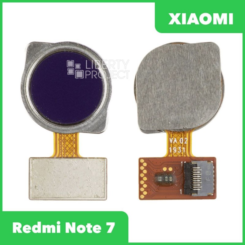 Шлейф Xiaomi Redmi Note 7 (M1901F7G) сканер отпечатка пальцев (синий)