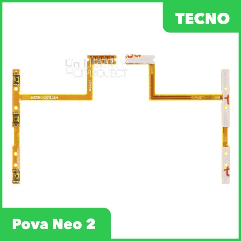 Шлейф кнопки включения для Tecno Pova Neo 2 (LG6N)