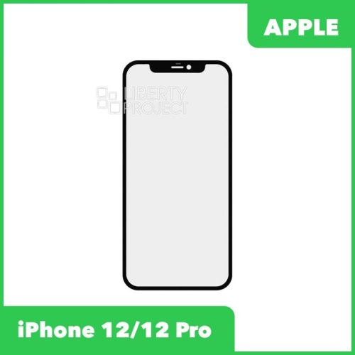 G+OCA PRO стекло для IPhone 12/12 Pro олеофобное покрытие (черный)