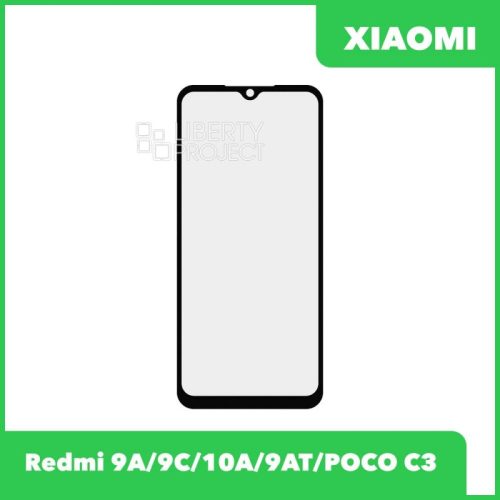 G+OCA PRO стекло для переклейки Xiaomi Redmi 9A / 9C / 10A / 9AT / POCO C3 (черный)