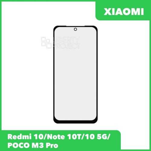 G+OCA PRO стекло для переклейки Xiaomi Redmi 10 / Note 10T / Note 10 (5G) / POCO M3 Pro (черный) [xiaomi redmi note 10t note 10 5g poco m3 pro]