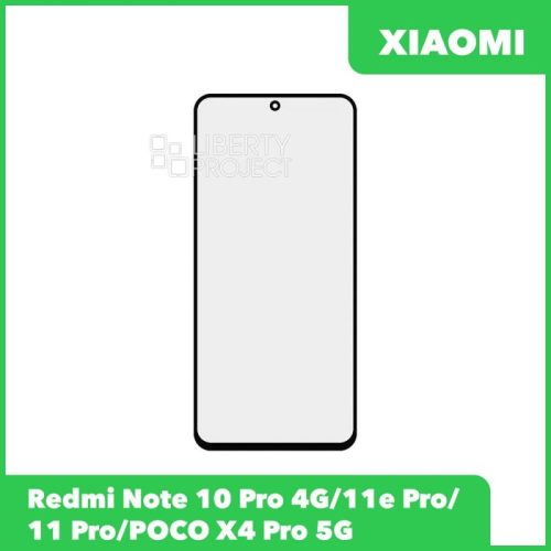 G+OCA PRO стекло для переклейки Xiaomi Redmi Note 10 Pro 4G/11e Pro/11 Pro/POCO X4 Pro 5G (черный)