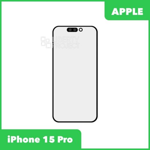 G+OCA PRO стекло для IPhone 15 Pro олеофобное покрытие (черный)