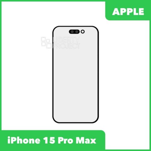 G+OCA PRO стекло для IPhone 15 Pro Max олеофобное покрытие (черный)