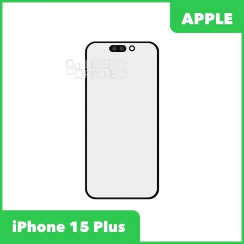 G+OCA PRO стекло для IPhone 15 Plus олеофобное покрытие (черный)