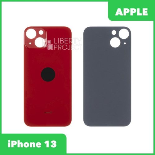 Задняя крышка для iPhone 13 с логотипом, монолит (красный, монолит)
