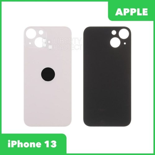 Задняя крышка для iPhone 13 с логотипом, монолит (розовый, монолит)