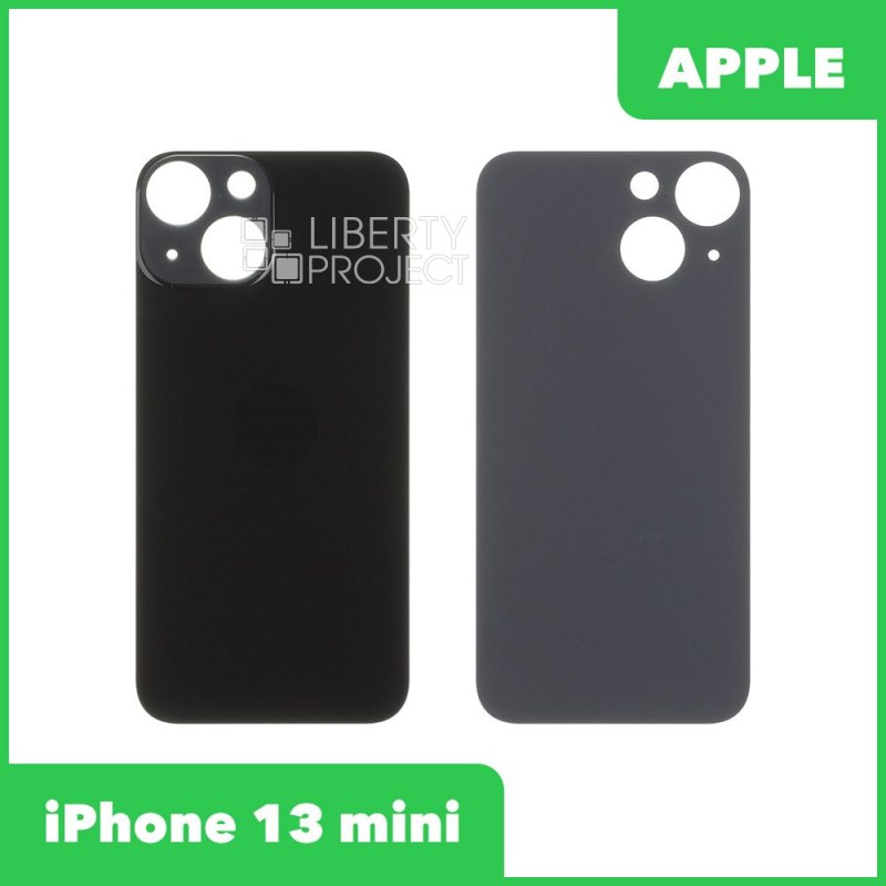Задняя крышка для iPhone 13 mini (Черный, монолит)