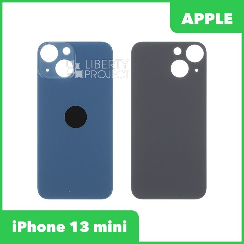Задняя крышка для iPhone 13 mini (Синий, монолит)