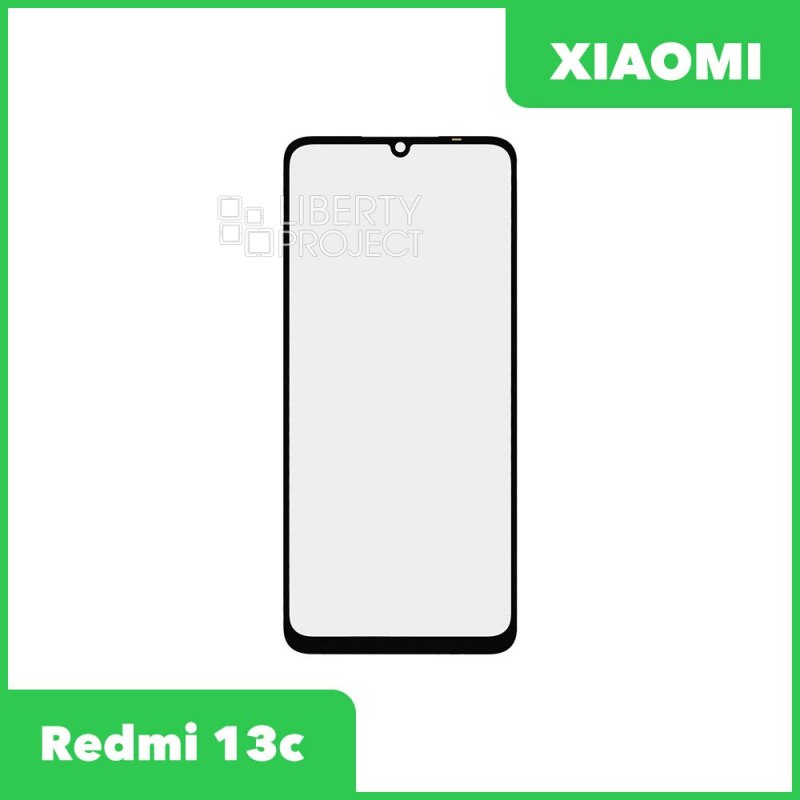 G+OCA PRO стекло для переклейки Xiaomi Redmi 13C 4G/Poco C65 (23100RN82L/2310FPCA4G) (черный)