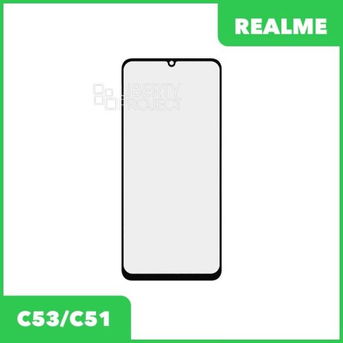 G+OCA PRO стекло для переклейки Realme C51 (RMX3830)/C53 (RMX3760)/ Note 50 (черный) [realme c53 c51 rmx3760 rmx3830]
