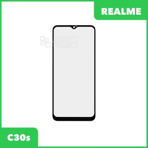 G+OCA PRO стекло для переклейки Realme C30s (черный)