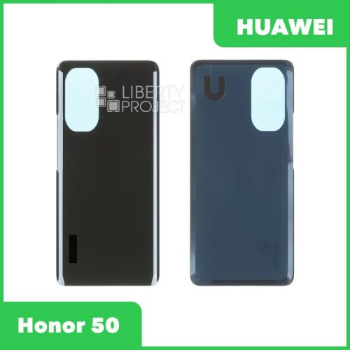 Задняя крышка для Huawei Honor 50 со стеклом камеры (черный, со стеклом камеры)