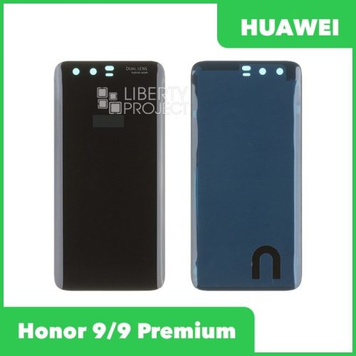 Задняя крышка для Huawei Honor 9/9 Premium со стеклом камеры (черный, со стеклом камеры)