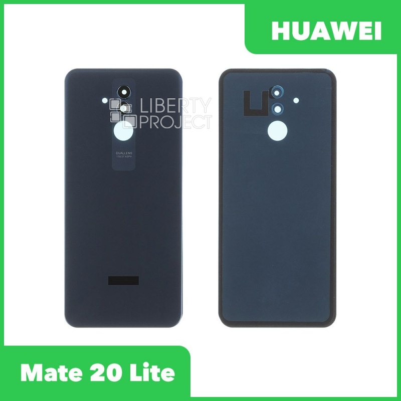 Задняя крышка для Huawei Mate 20 Lite со стеклом камеры (синий, со стеклом камеры)