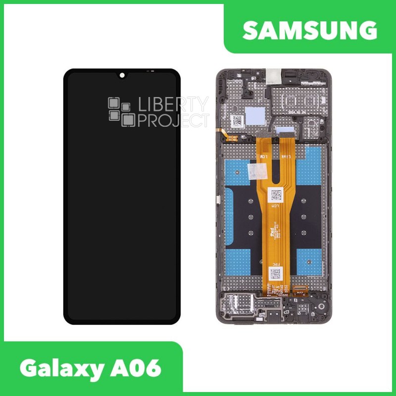 Дисплей для Samsung Galaxy A06 SM-A065 в рамке в сборе с тачскрином