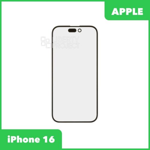 G+OCA PRO стекло для IPhone 16 олеофобное покрытие (черный)