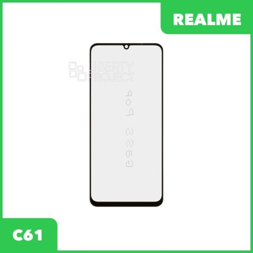 G+OCA PRO стекло для переклейки Realme C61 (RMX3930)/C63 (RMX3930)/Note 60/60x(RMX3933/RMX3938) (черный)