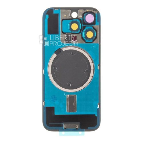 Задняя крышка для iPhone 16 Pro в сборе со стеклом камеры, MagSafe (черный, MagSafe, со стеклом камеры)