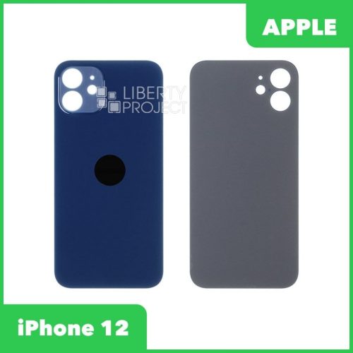 Задняя крышка для iPhone 12 (Синий, монолит)