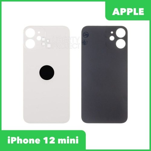 Задняя крышка для iPhone 12 mini (Белый, монолит)