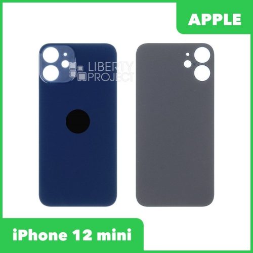 Задняя крышка для iPhone 12 mini (Синий, монолит)