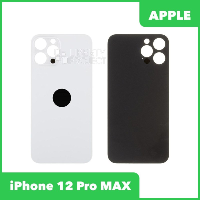Задняя крышка для iPhone 12 Pro Max (Серебристый, монолит)