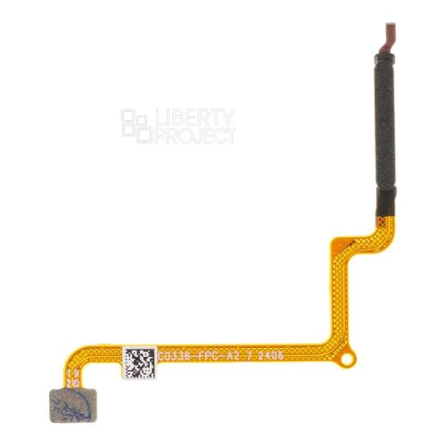 Шлейф Xiaomi Redmi 13C 4G/Poco C65 (23100RN82L/23108RN04Y) сканер отпечатка пальцев (черный), ориг