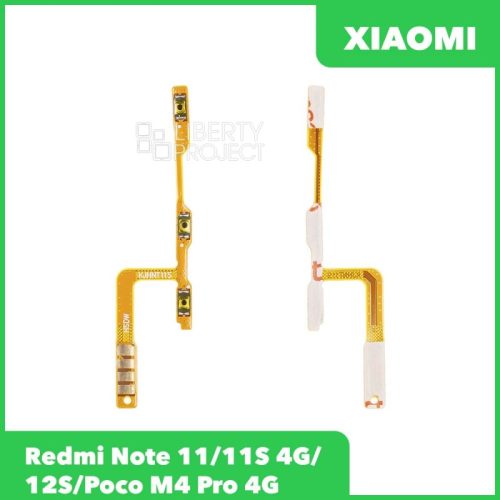 Шлейф кнопки включения для Xiaomi Redmi Note 11/11S 4G/12S/Poco M4 Pro 4G