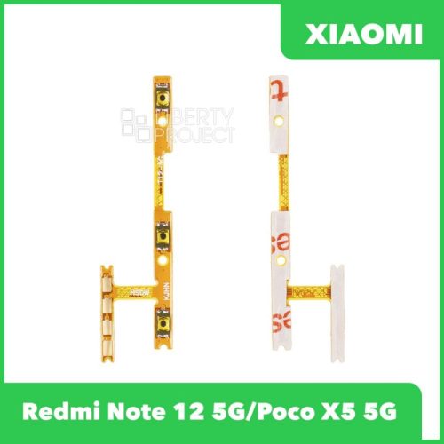 Шлейф кнопки включения для Xiaomi Redmi Note 12 5G/Poco X5 5G (22111317PG/22111317I)