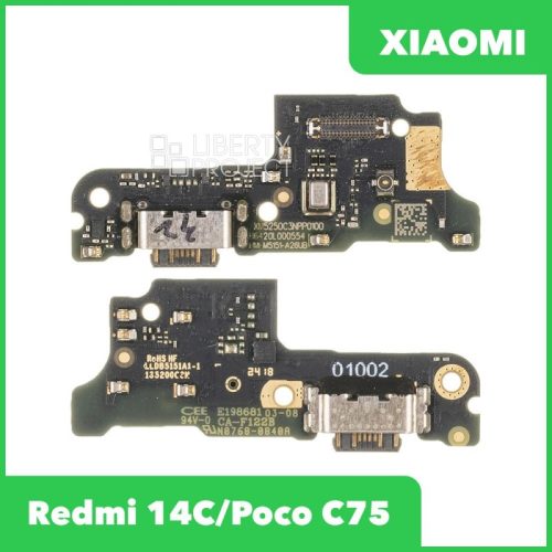Шлейф зарядки для Xiaomi Redmi 14C (ориг.)