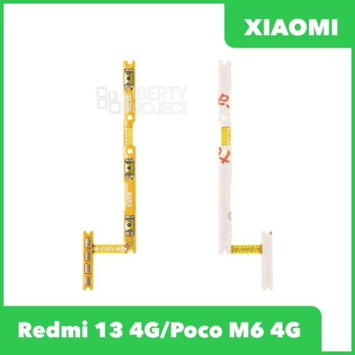 Шлейф кнопки включения для Xiaomi Redmi 13 4G / Poco M6 4G