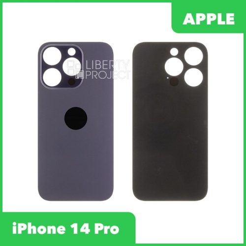 Задняя крышка для iPhone 14 Pro (Темно-фиолетовый, составная)