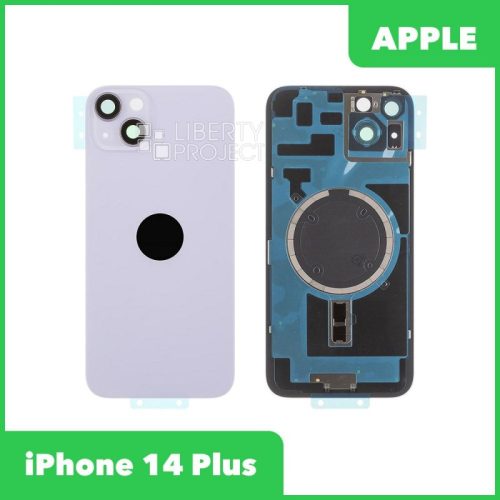 Задняя крышка для iPhone 14 Plus (Фиолетовый, MagSafe, со стеклом камеры, монолит)