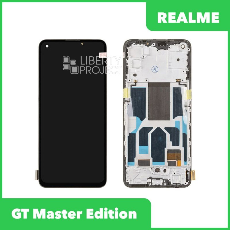Дисплей для Realme RMX3363 — в рамке, чёрный