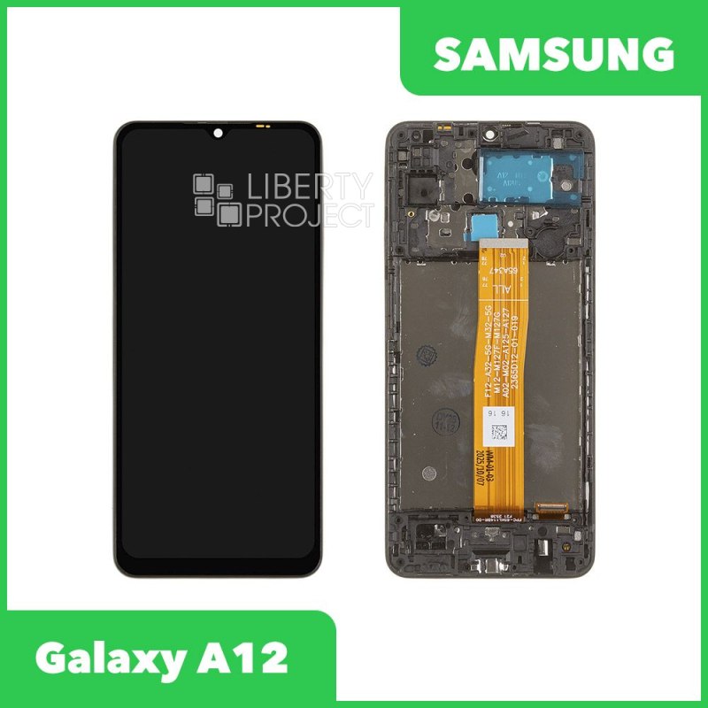 Дисплей для Samsung Galaxy A12 SM-A125 с тачскрином в рамке в сборе с тачскрином