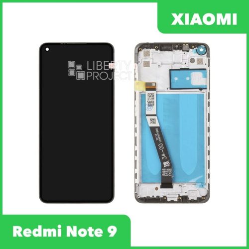 Дисплей для Xiaomi Redmi Note 9 с тачскрином в рамке в сборе с тачскрином