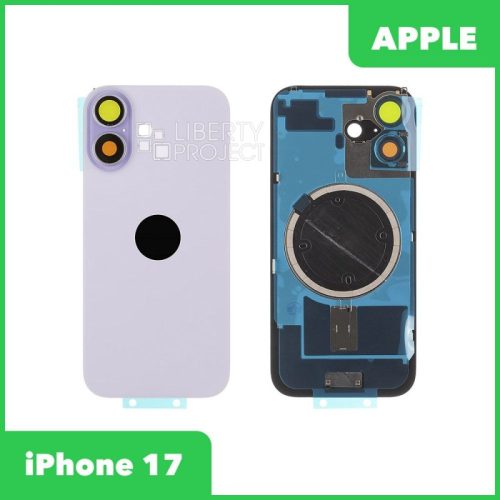 Задняя крышка для iPhone 17 (Фиолетовый, MagSafe, со стеклом камеры)