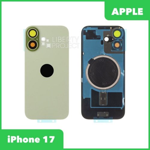 Задняя крышка для iPhone 17 (Зеленый, MagSafe, со стеклом камеры)