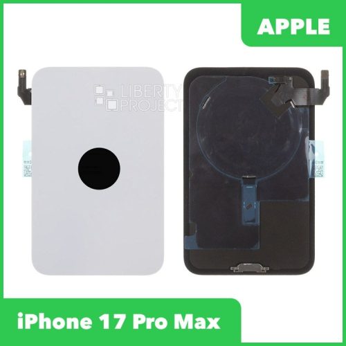 Задняя крышка для iPhone 17 Pro Max (Со Шлейфом серебро, MagSafe)