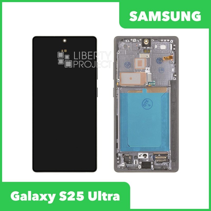 Дисплей для Samsung Galaxy S25 Ultra SM-S938B в рамке в сборе с тачскрином