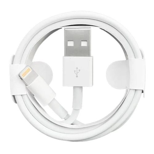 Кабель FOXCONN USB-Lightning, 2.4А, силикон, 1м, белый